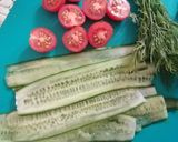 A picture of step 9 of Grilled Veg Hummus Rolls.