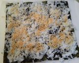 A picture of step 2 of Yakiniku California Rolls.