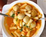 รูปขั้นตอนการทำที่ 7 ของ ชีสต็อกโปกี่ Cheese tokpoki