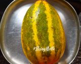 A picture of step 1 of Vellarikka Pachadi (Madras Cucumber Raita).