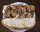A picture of step 5 of California Farm Barbecued Lamb Sandwiches.