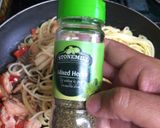 Foto langkah ke 7 dari resep Spaghetti Salmon Aglio Olio.