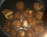 A picture of step 1 of Fish balls in sauce.