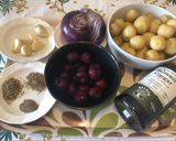 A picture of step 1 of Herby Lamb Leg Steak with Homemade Cherry and Potato Salad.