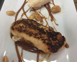 Foto del paso 5 de la receta Torrijas de cacahuetes con helado de cacahuetes y cacahuetes estofados