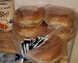 A picture of step 2 of Mid-west openface Mud-wich.