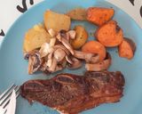Foto del paso 6 de la receta: Churrasco al horno acompañado de patatas y boniatos al Romero
