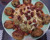 Foto langkah ke 8 dari resep Mie goreng special plus prekedel kentang.
