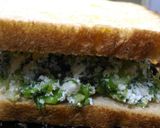 A picture of step 2 of Broccoli Paneer Cheese Chilli Sandwich.