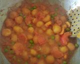 बेबी पोटैटो विद मटर टमाटर (baby potato with matar tamatar recipe in Hindi) रेसिपी चरण 2 फोटो