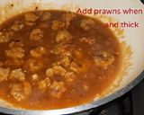 A picture of step 5 of Prawns manchurian.