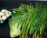 A picture of step 1 of Sautéed vegetables.