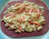 A picture of step 3 of Vickys Homemade Coleslaw / Ham Roll-Ups, GF DF EF SF NF.