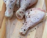 A picture of step 1 of Cheesy chicken drumsticks.