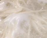 A picture of step 1 of Japanese style Bukkake Udon.