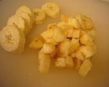 A picture of step 1 of No Oil, Eggs, or Milk Easy Banana Cupcakes.