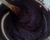 A picture of step 6 of Vickys Flourless Black Bean Brownies, GF DF EF SF NF.