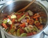 A picture of step 1 of Vickys Spanish-Style Lentil & Chorizo Soup, GF DF EF SF NF.