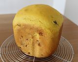 A picture of step 3 of Raisin Bread with 50% Kabocha Squash.