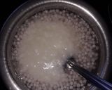 A picture of step 1 of Curd Sabudana.