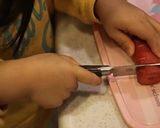 A picture of step 1 of Easy Carved Carrots.
