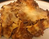 A picture of step 5 of Paccheri al ragú napoletano (Pasta with a ragú sauce from Naples).