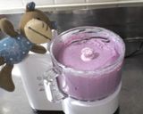 A picture of step 4 of Purple Sweet Potato Baked Cheesecake.