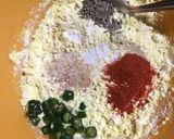 A picture of step 1 of Dahi Phulki.