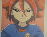 A picture of step 2 of Game Character Cake: Inazuma Eleven's Motoyama Hiroto.