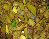 A picture of step 3 of Raw banana peel chutney.