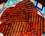 A picture of step 4 of Mike's Hot 3 Meat 2 Cheese French Dip Paninis.