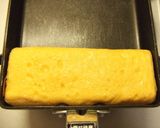 A picture of step 3 of Tamagoyaki with Imitation Crab for School Trip or Sports Day Bentos.