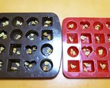 A picture of step 1 of Dark Chocolate Mini Brownies For Valentine's Day.