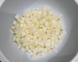 A picture of step 1 of Chilled Winter Melon and Dried Scallop Soup.