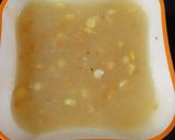 A picture of step 3 of Sweet corn soup.