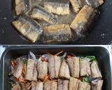 A picture of step 6 of Pacific Saury (or Mackerel) with a Spicy Sauce - An Elegant Light-Colored Dish Using Shiro-Dashi.