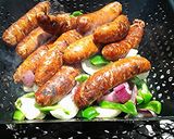 A picture of step 3 of Memorial Day sausages.