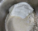 A picture of step 2 of Jowar Atta Chilla.