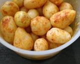 A picture of step 1 of Kashmiri Dum Aloo.