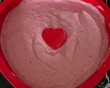 Une image de l'étape 3 de Gâteau coeur saint Valentin coeur mousse framboises.