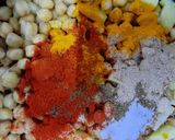 A picture of step 2 of Chole chaat recipe.