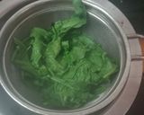 A picture of step 1 of Spinach cheese filled piglets bun.