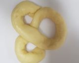 A picture of step 8 of Pretzels,Bagels and almond Buns with 1 dough.