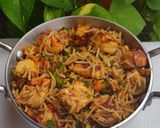 A picture of step 7 of Paneer fried rice.