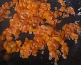 A picture of step 5 of Patatas Bravas.
