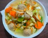 Foto langkah ke 5 dari resep Sop baso simple.