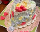 A picture of step 4 of Love Cake - Valentine's Day.