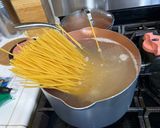 A picture of step 1 of Creamy Garlic Chicken Pasta {with Tomato & Spinach}.