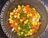 A picture of step 1 of Vegetable curd sandwich.