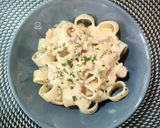 Foto del paso 6 de la receta: Calamarata trufada con crema de bacon y queso
